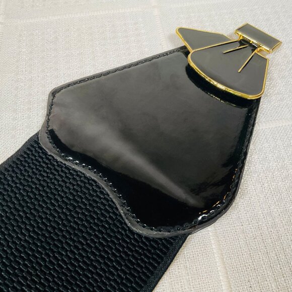 Elastic belt with bow locket-style buckle - Picture 9 of 11